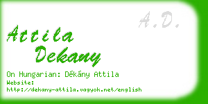 attila dekany business card